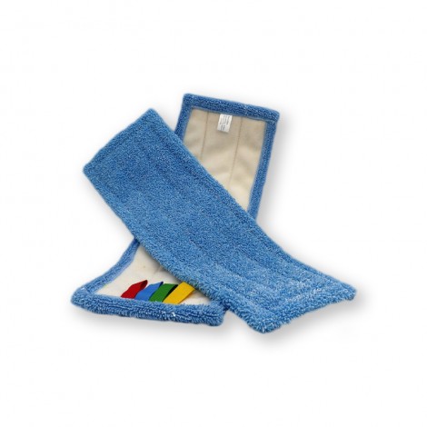 Frange en Microfibre Bleue Velcro 40cm